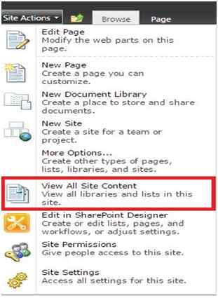 View All site Content